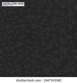 digital diamonds pixel noise abstract modern seamless pattern