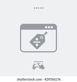 Digital discount label icon