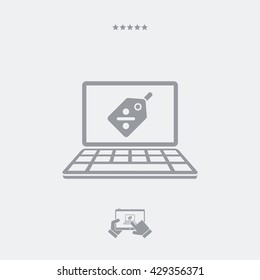 Digital discount label icon