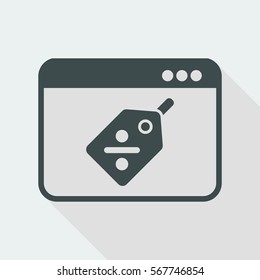 Digital discount label icon