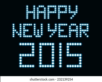 Digital display light numbers and letters with marked new 2015 year - Powered by Shutterstock - Get 15% off with code: PIKWIZARD15