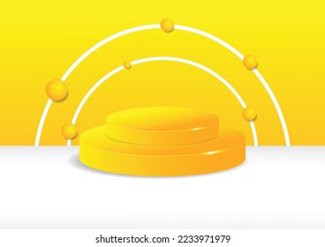 A digital display stand for your product showcase. 3d vector illustration.