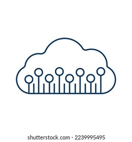 Digitale Unterbrechungslinie universelle Symbol ui ux Element Zeichen.
