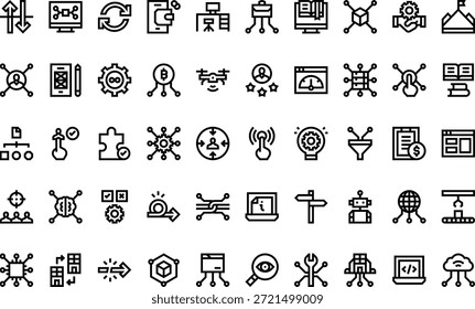 Symbole für digitale Störungen und Technologie Einfaches Vektorsymbol. Entwurfsvorlage für Illustrationssymbole für Web Mobile UI-Element.