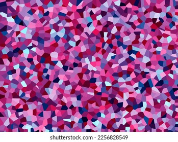 Digital distortion abstract background design in pink and purple color.