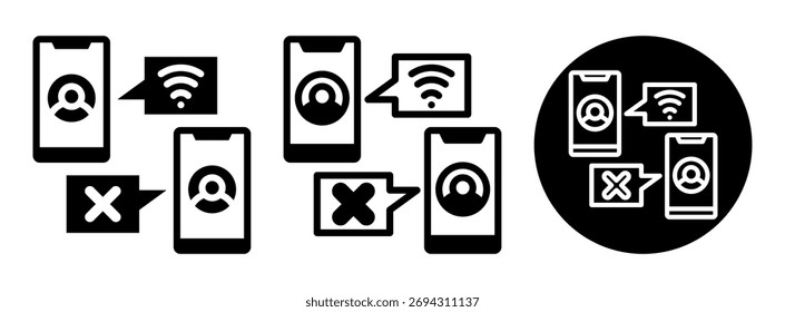 Glifo de Colección de icono de división digital y Ilustración vectorial mixta