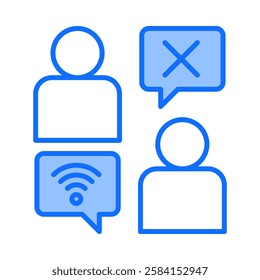 Digital Divide Icon Element For Design