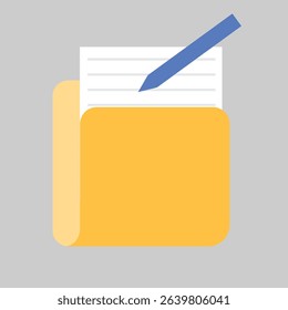 Digital document and folder illustration. Organize your files with ease.