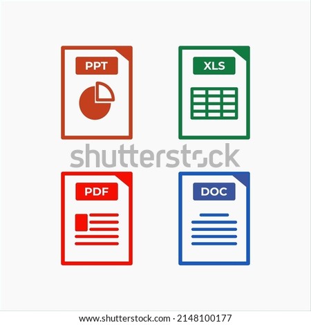 Digital document format such as pdf, ppt, doc and xls.