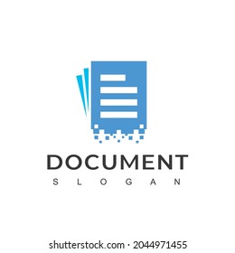 Digital Document Logo Design Template