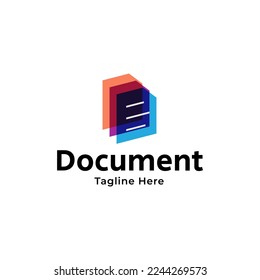 Digital document logo illustration design vector