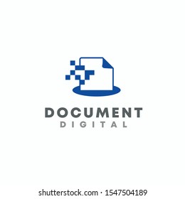 Digital Dokument Networking Logo Design