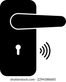 Digital door Lock sign. Security signs and symbols.