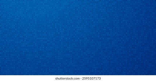 Digital dot overlay or polka dotted technology blue background. Vector illustration