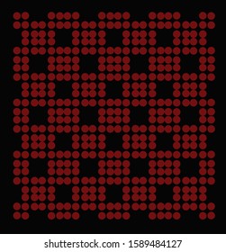 Digital dotted gradient. Vector template. The ancient texture of batik. Squares, triangles, colored circles. Nice pop-art background. Graphic design of geometric shapes. Decorative background vector

