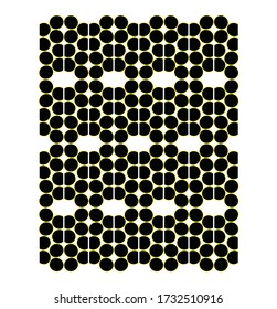 Digital dotted gradient. Vector template. Perforated Paper texture. Comic dotted pattern. Gradient pop-art backdrop.
