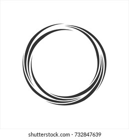 Digital Draw Zen Brush Symbol Vector Graphic