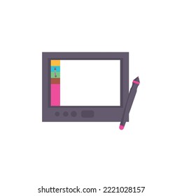 Digital Drawing Board Icon Vector Image With White Background