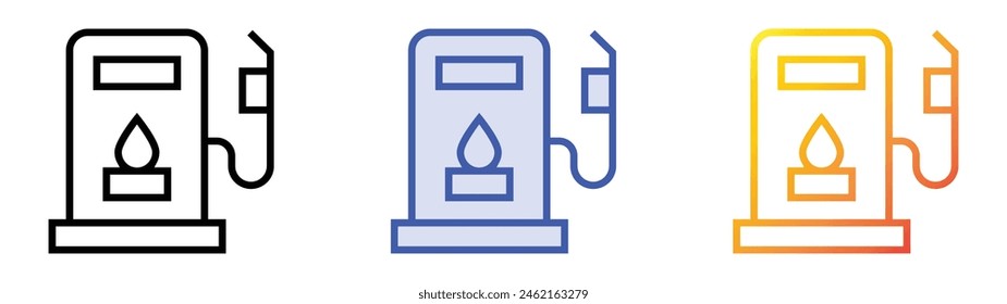 digital drawing icon icon. Linear, Blue Fill and Gradient Style Design Isolated On White Background