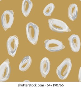 Digital drawing seamless design with abstract shapes, created on digital drawing tablet. Repeating creative and artistic surface pattern