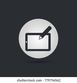 Digital Drawing Tablet Board circle icon