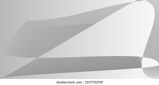 Digital Dynamic Monochromatic Metallic Modern Design. Alluminium Fluid Layers Modern Illustration. Technology Grey Gray Smooth Office Background. Shape Minimal Silver Futuristic Gradient Mesh.