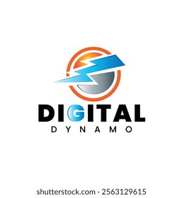  Digital Dynamo Dynamic Digital Logo Design for Tech Companies Vector Template