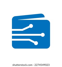 digital, e wallet concept illustration flat design editable vector icon with glyph style
