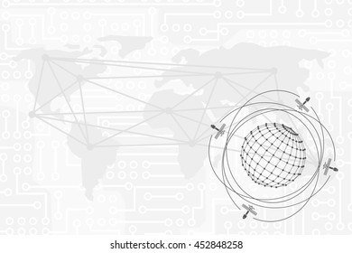 Digital earth concept background