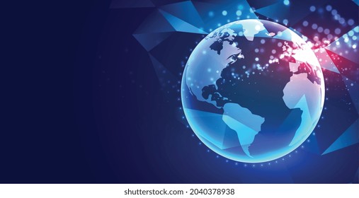 digital earth concept technology background