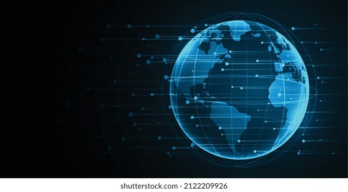 digital earth technology news background