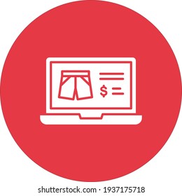 Digital, ecommerce, shopping, online icon vector image. Can also be used for information technology. Suitable for use on web apps, mobile apps and print media.