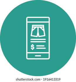 Digital, ecommerce, shopping, product icon vector image. Can also be used for information technology. Suitable for use on web apps, mobile apps and print media.