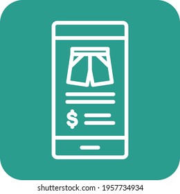 Digital, ecommerce, shopping, product icon vector image. Can also be used for information technology. Suitable for use on web apps, mobile apps and print media.