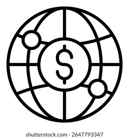 Digital Economy Icon Single Vector Collection
