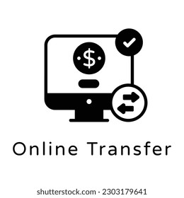 A digital economy solid icon design 