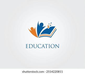 Vetor de modelo de design de logotipo de educação digital.