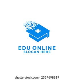 Digital Education online logo vector, university, academy logo design vector template