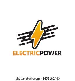 Digital Electric Power Logo Template Design Vector, Emblem, Design Concept, Creative Symbol, Icon