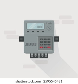 Digital electrical meter design illustration