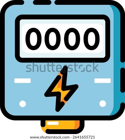 Digital electricity meter reading zero. Suitable for energy related articles, blogs, or social media posts about conservation and cost saving measures.