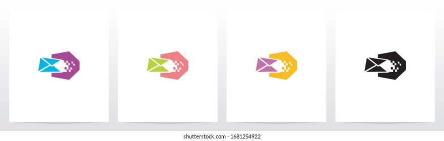 Diseño D De Logotipo De Correo Electrónico Digital