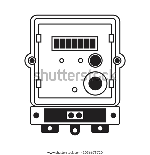 Digital Electronic Meters Stock Vector (Royalty Free) 1036675720