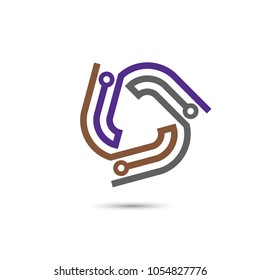 digital electronics Logo vector