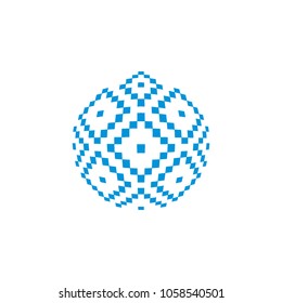 digital ellipse logo template