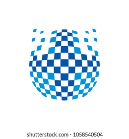 digital ellipse logo template