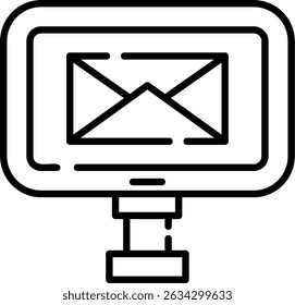 Email Digital Nuevo Vector de diseño de iconos creativos