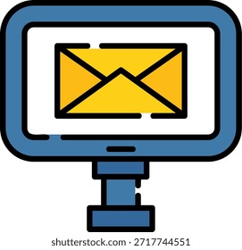Email Digital Nuevo Vector de diseño de iconos creativos
