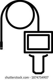 Digital Endoscope icon , vector