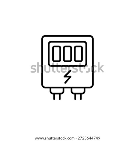 Digital Energy Meter Icon Revealing Energy Consumption